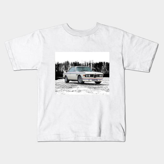 BMW 3.0 CSL Kids T-Shirt by masboyyy